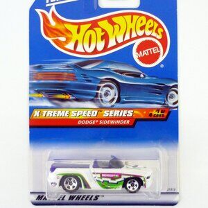 Hot Wheels Dodge Sidewinder #965 X-Treme Speed 1 of 4 White Die-Cast Car 1999